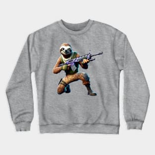 Fortnite-inspired sloth design Crewneck Sweatshirt